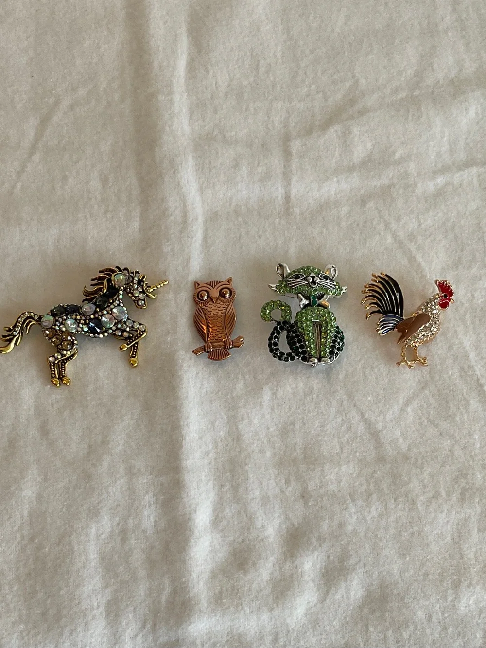 Assorted Animal Brooch Set